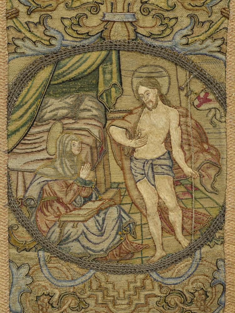 Koorkap met de marteldood van Petrus