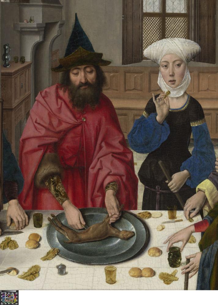 Het Laatste Avondmaal. Detail uit paneel linksonder
