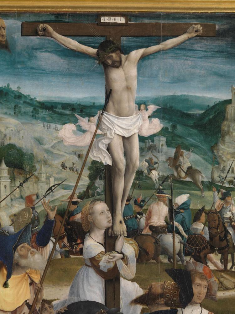 De kruisiging.