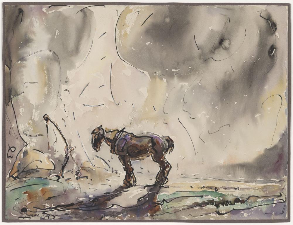 Eenzaam paard