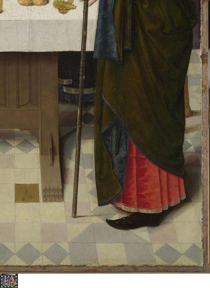 Het Laatste Avondmaal. Detail uit paneel linksonder