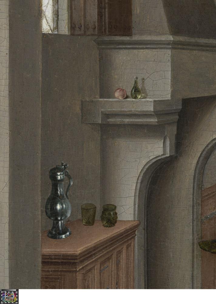 Het Laatste Avondmaal. Detail uit paneel linksonder