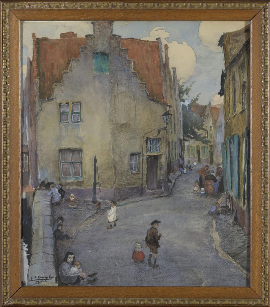 Volkse straat in Brugge