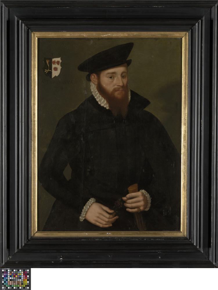 Portret van een man met baret