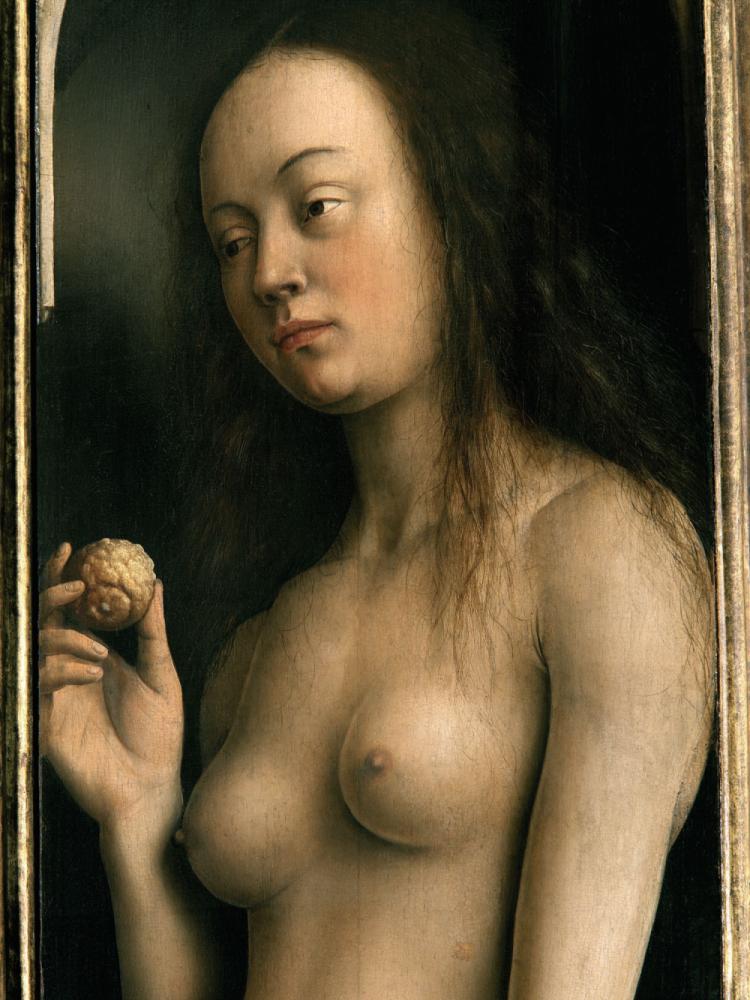 het Lam Gods: detail van Paneel Eva