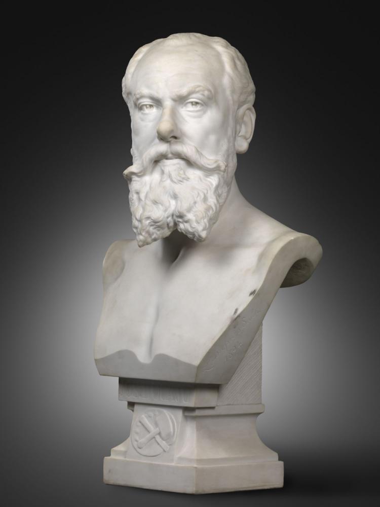 De beeldhouwer Joseph Jacques Ducaju