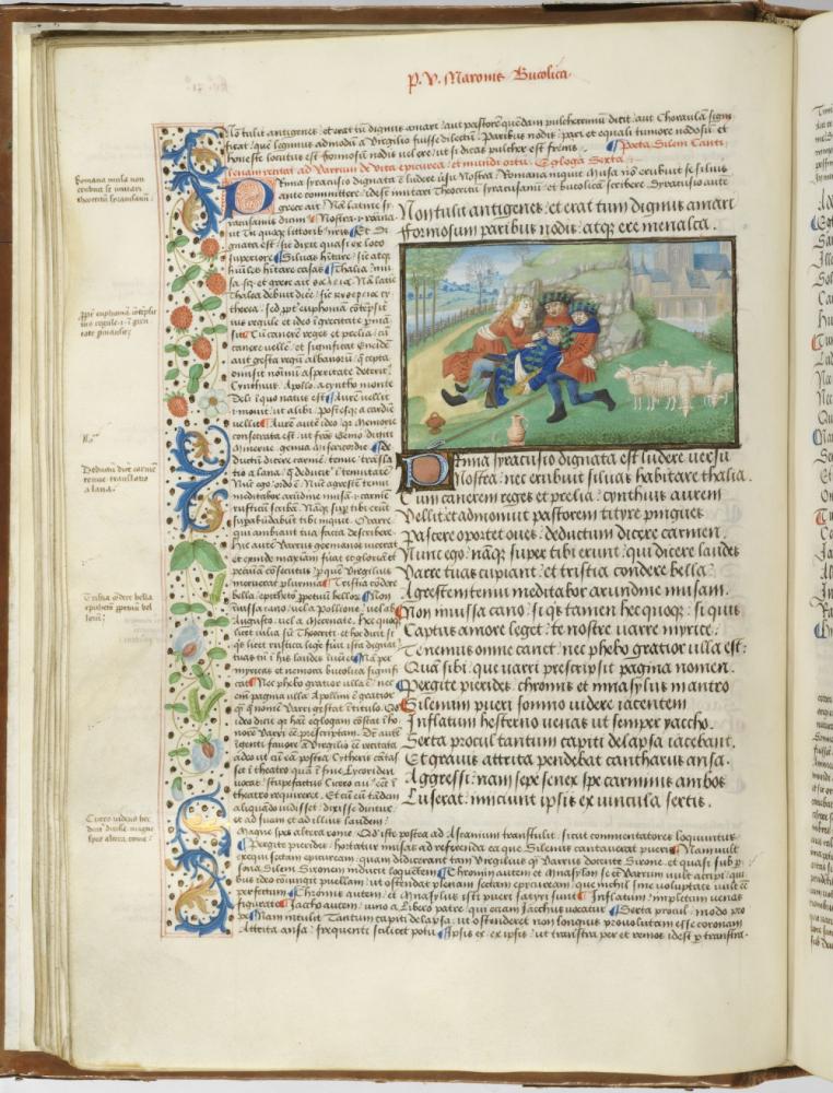 Bladzijde uit Vergilius Manuscripten uit de bibliotheek van Raphael de Marcatellis