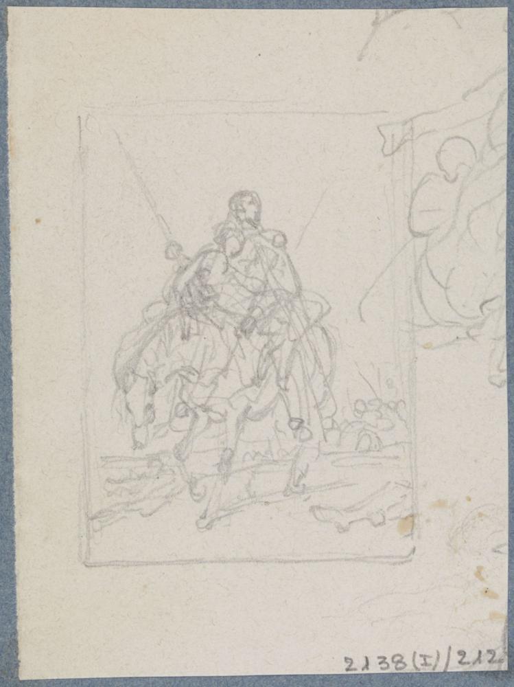Man en vrouw te paard