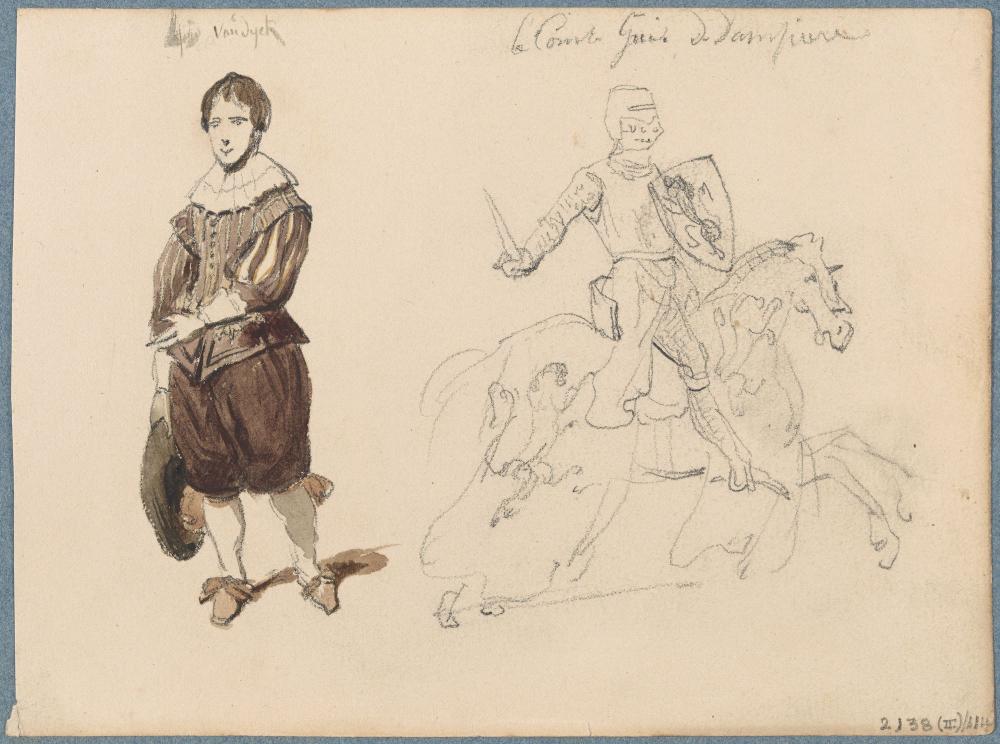 Portret van een jonge man en Gwijde van Dampierre