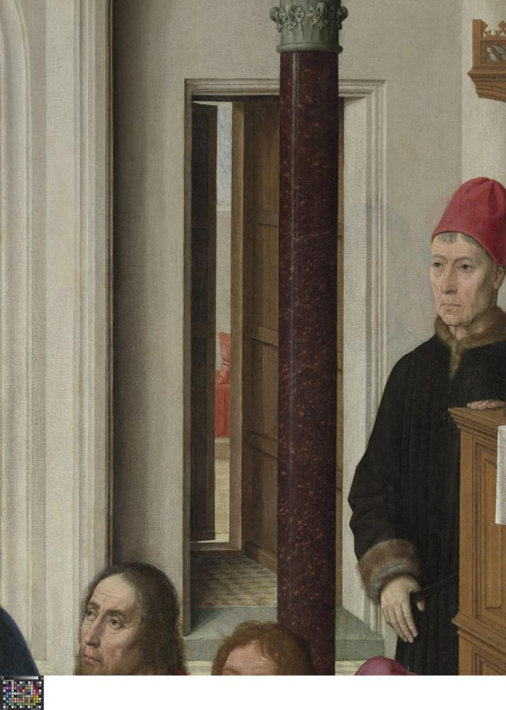 Het Laatste Avondmaal. Detail uit Middenpaneel