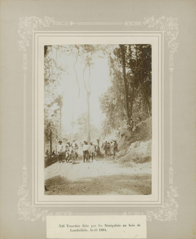 Aanleg spoorweg in Congo
