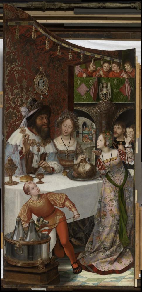 Altaarstuk van het schrijnwerkerambacht - Onthoofding van Johannes de Doper