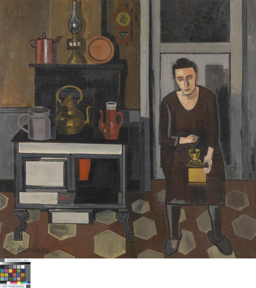 Vrouw in de keuken