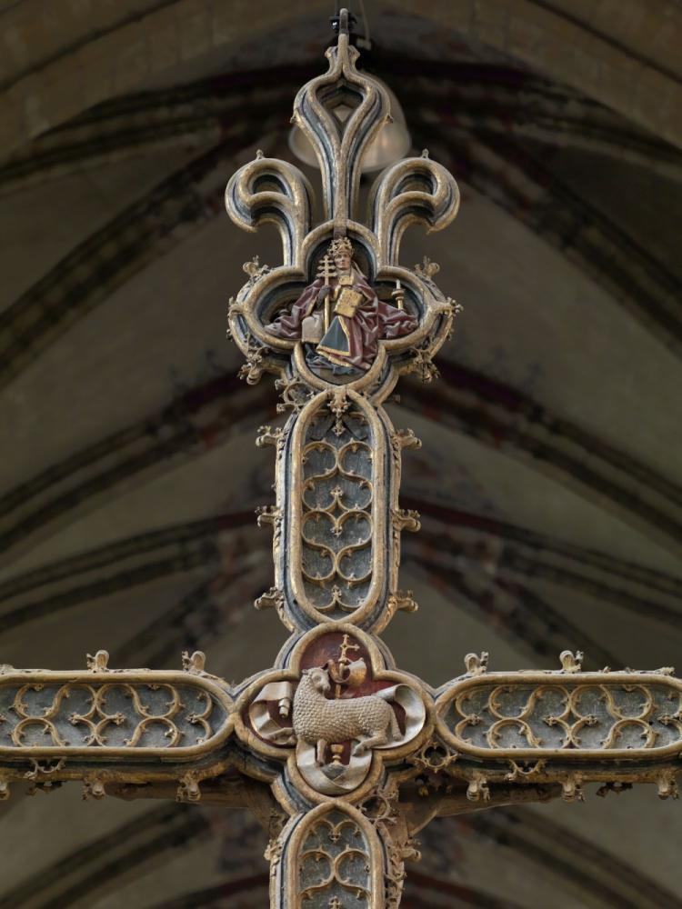 Calvarie met Christus, Maria en Johannes