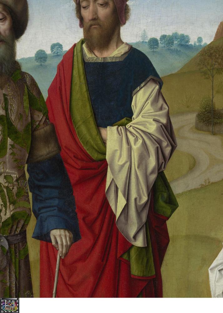 De marteling van de Heilige Erasmus. Detail uit middenpaneel