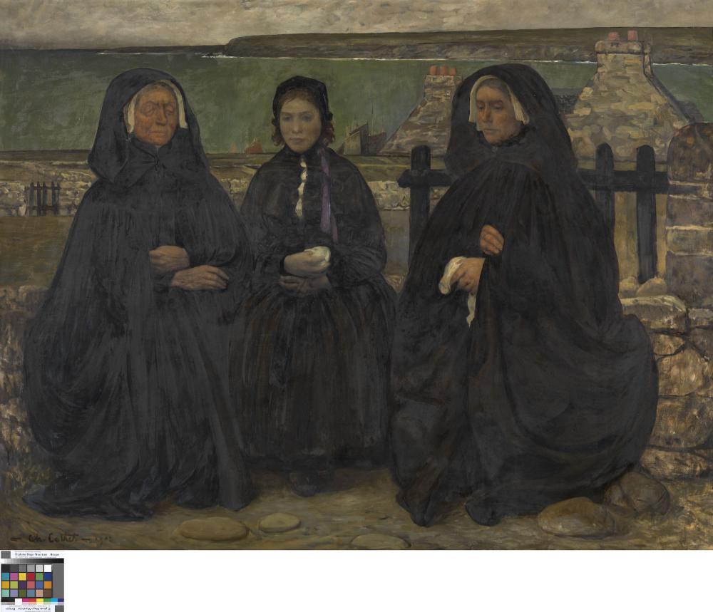 Rouwende vrouwen in Bretagne