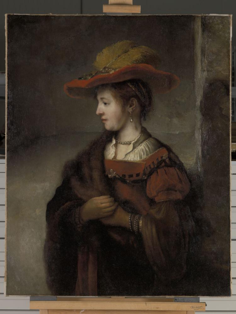 Saskia van Uylenburgh  vrouw van de schilder Rembrandt