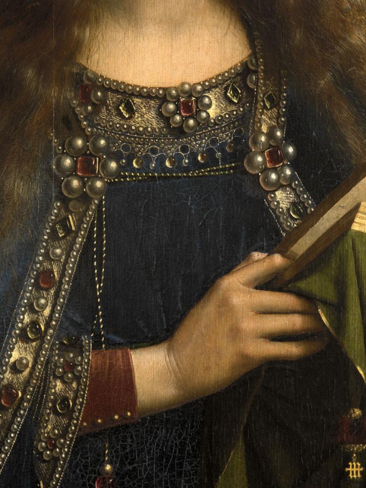 het Lam Gods: detail uit Paneel Maria