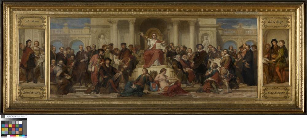 De roem van de Antwerpse kunstschool  vijftien olieverfschetsen voor de muurschilderingen in het Koninklijk Museum voor Schone Kunsten Antwerpen
