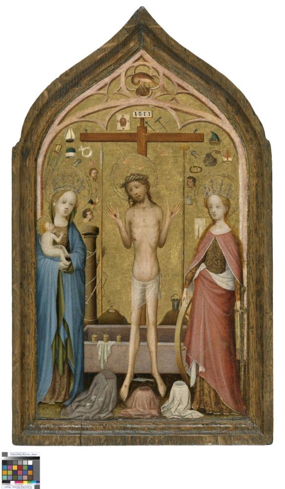 Man van Smarten met de Madonna en de heilige Catharina van Alexandrië