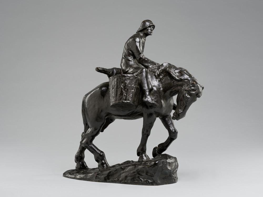 Garnalenvisser te paard