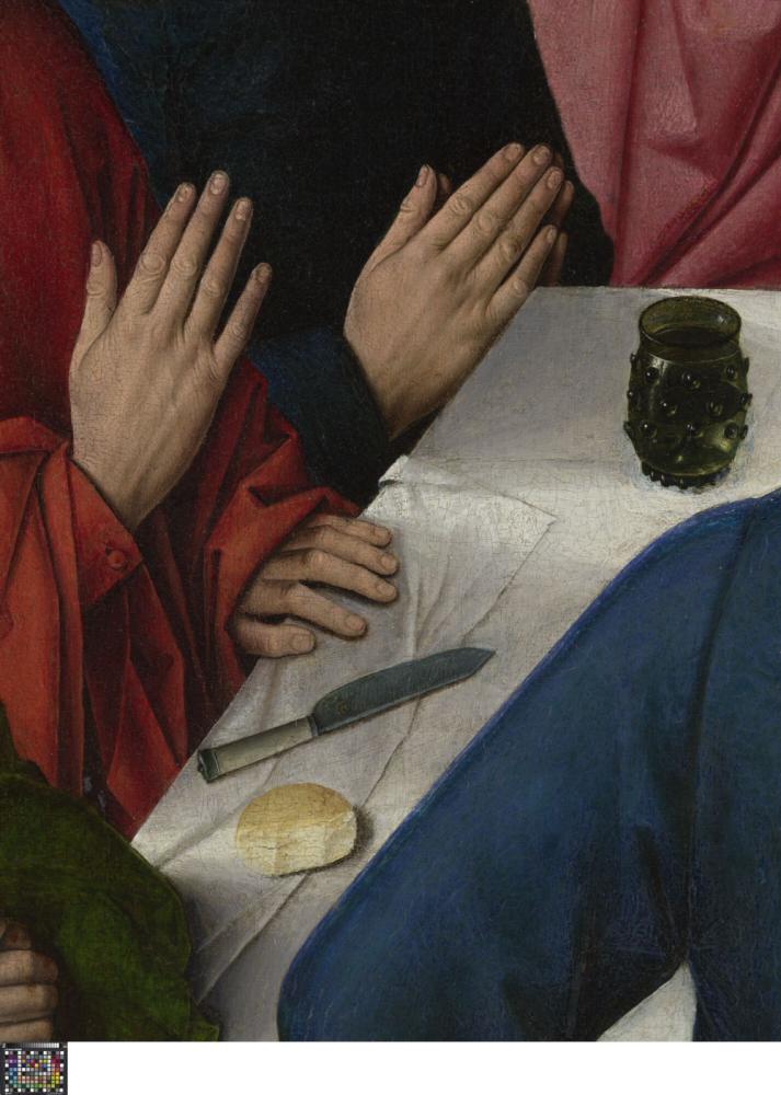 Het Laatste Avondmaal. Detail uit Middenpaneel
