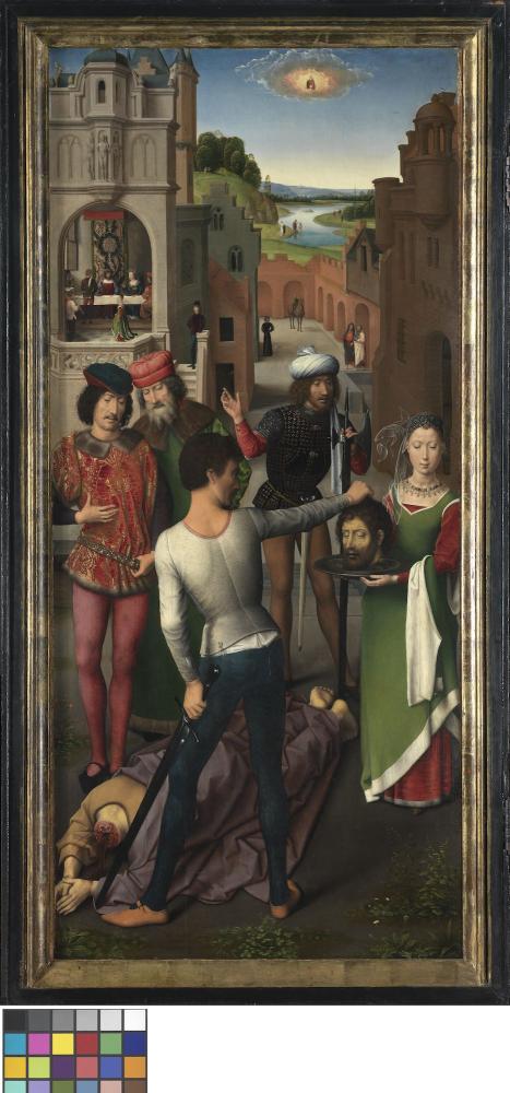 Triptiek van Johannes de Doper en Johannes de Evangelist Linkerluik
