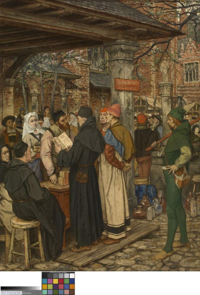 Jan Britto  de Brugse uitvinder van de boekdrukkunst