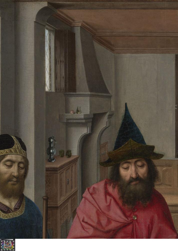 Het Laatste Avondmaal. Detail uit paneel linksonder