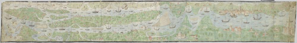 Scheldekaart van Rupelmonde tot de Noordzee