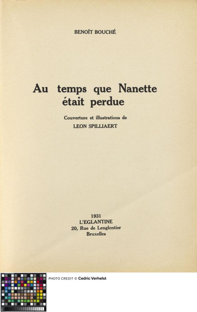 Au temps que Nanette était perdue