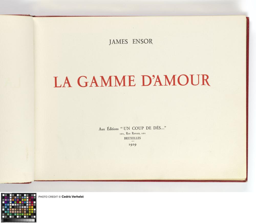 Gebonden album "La Gamme d'Amour"