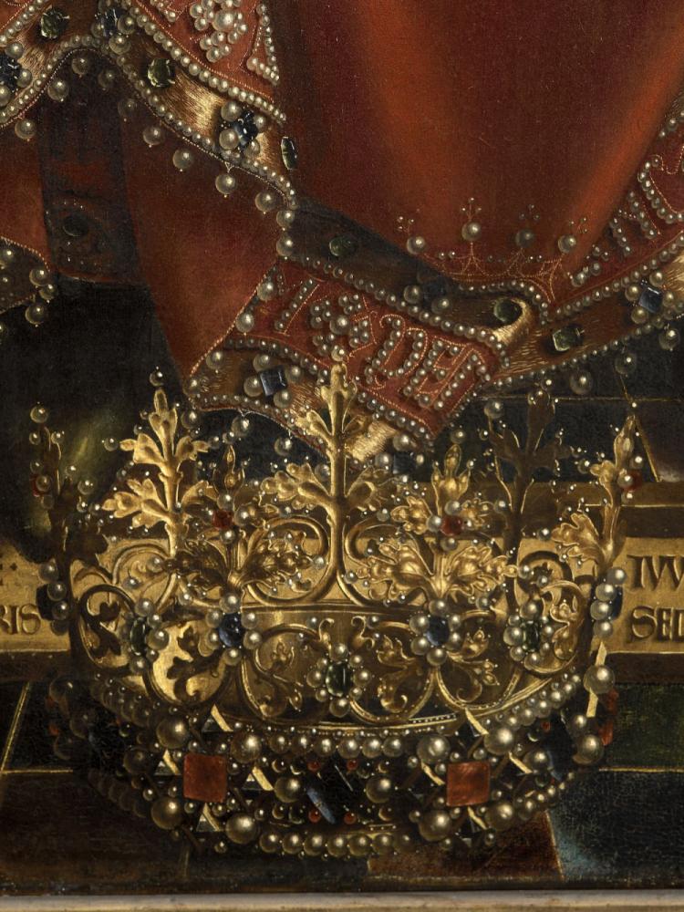 het Lam Gods: detail uit Paneel Christus
