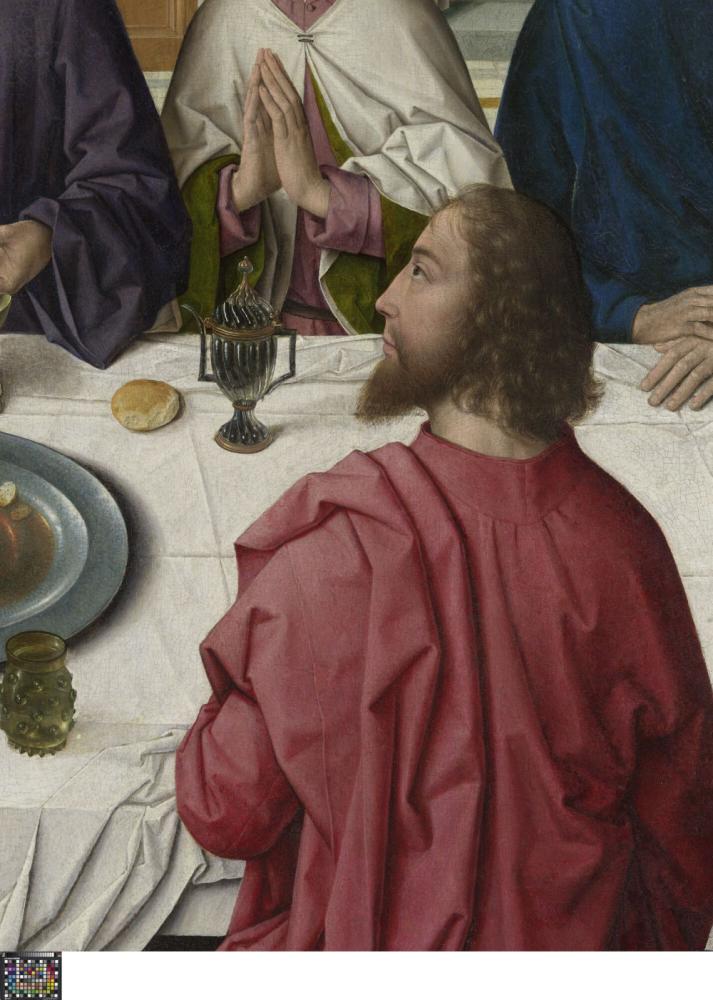 Het Laatste Avondmaal. Detail uit Middenpaneel