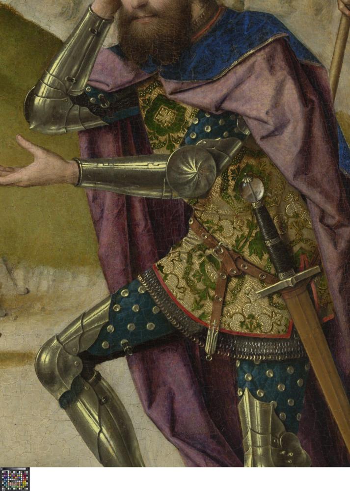 Het Laatste Avondmaal. Detail uit paneel linksboven