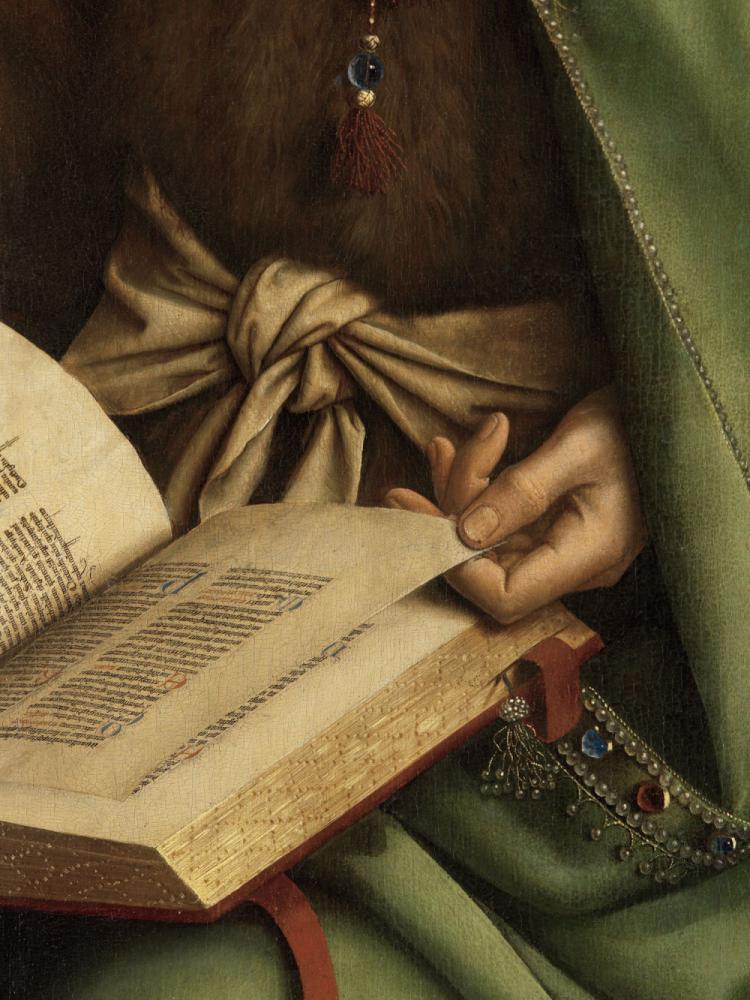 het Lam Gods: detail uit Paneel Johannes de Doper