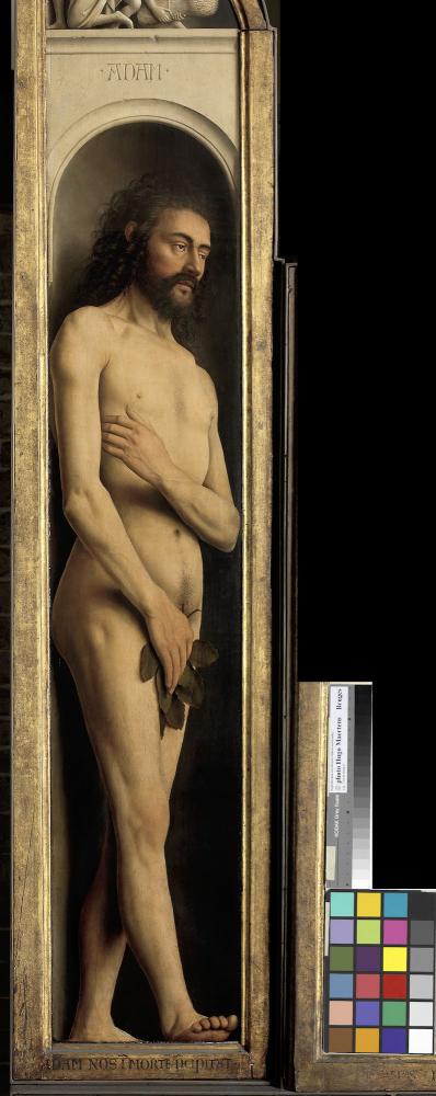 het Lam Gods: detail uit Paneel Adam