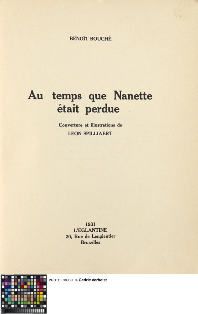 Au temps que Nanette était perdue