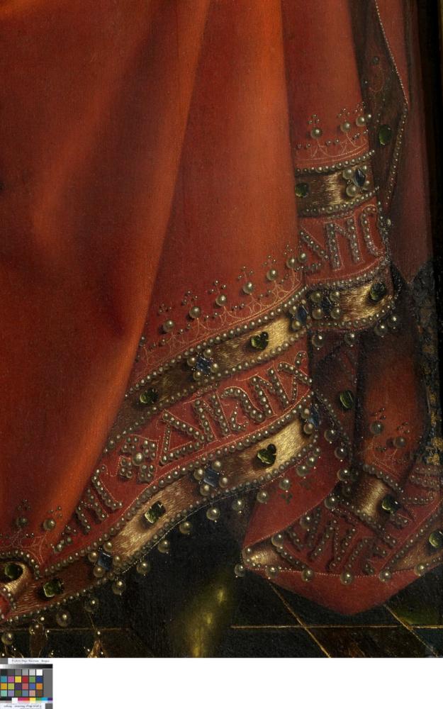 het Lam Gods: detail uit Paneel Christus