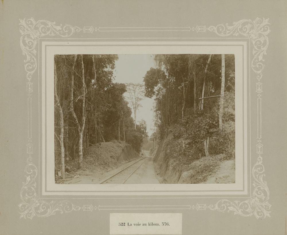 Aanleg spoorweg in Congo