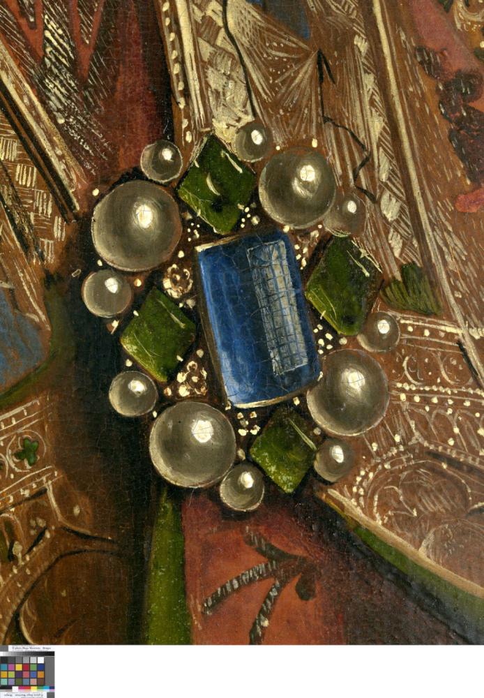 het Lam Gods: detail uit paneel De Zingende Engelen