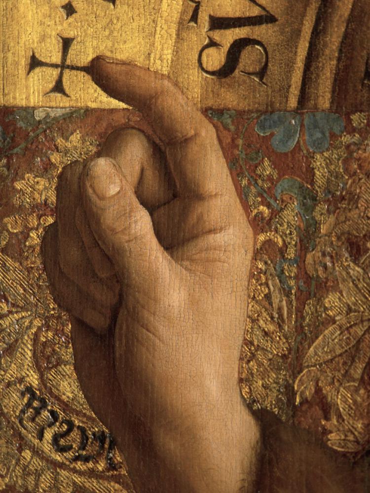 het Lam Gods: detail uit Paneel Johannes de Doper