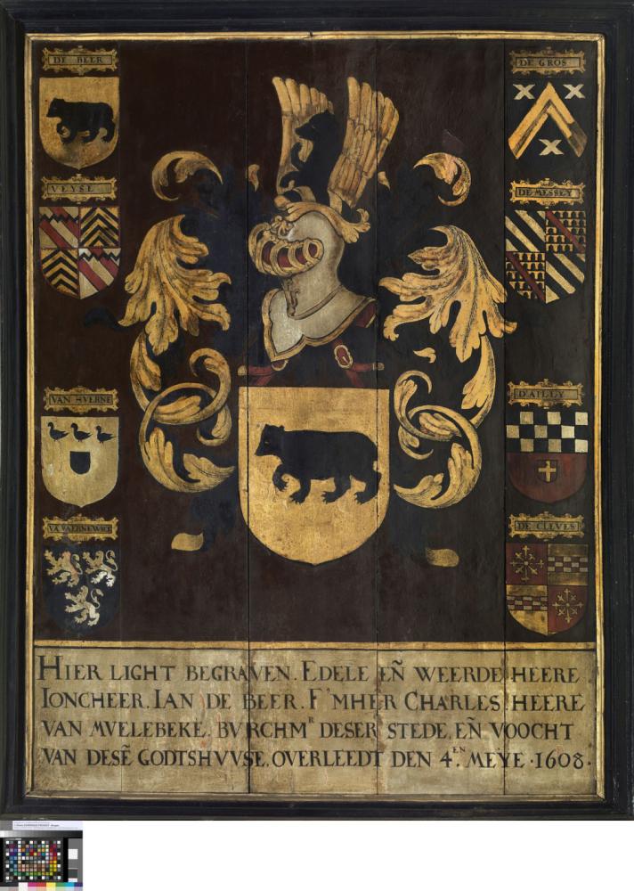 Wapenbord van Jan de Beer