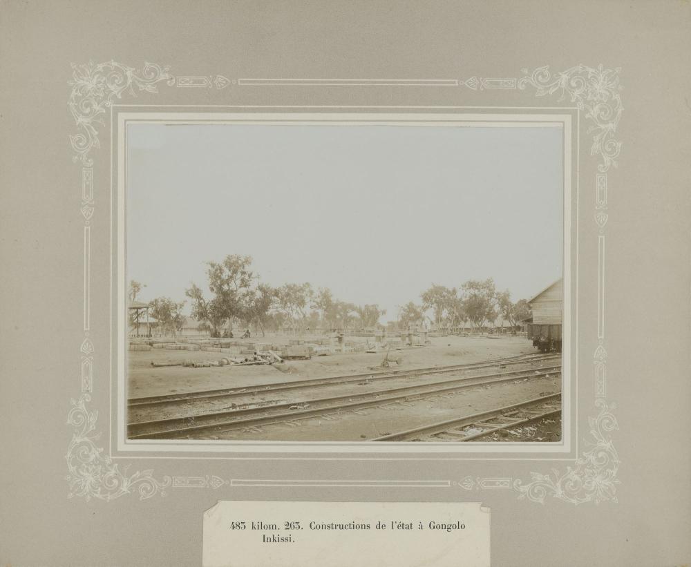 Aanleg spoorweg in Congo