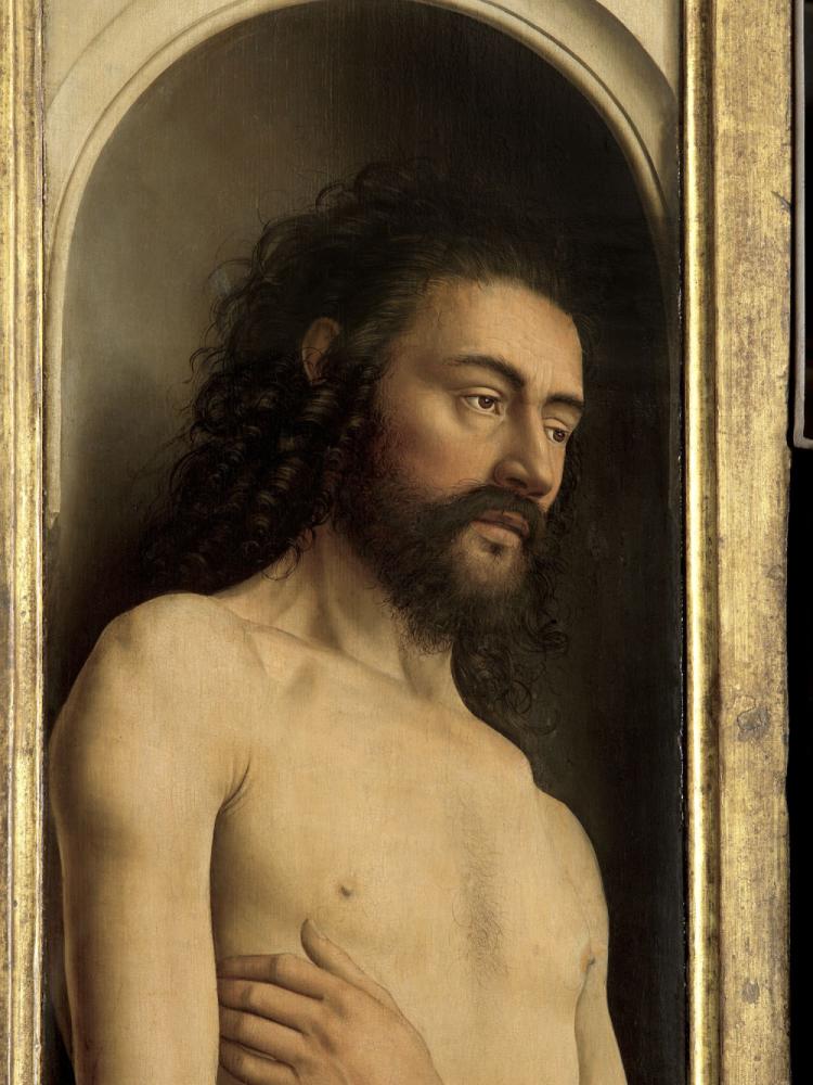 het Lam Gods: detail uit Paneel Adam