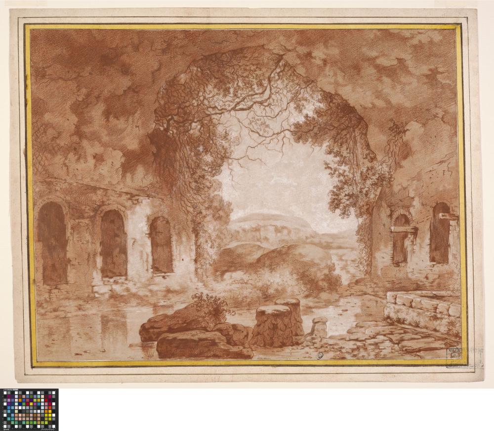 Landschap met ruïnes nabij Tivoli