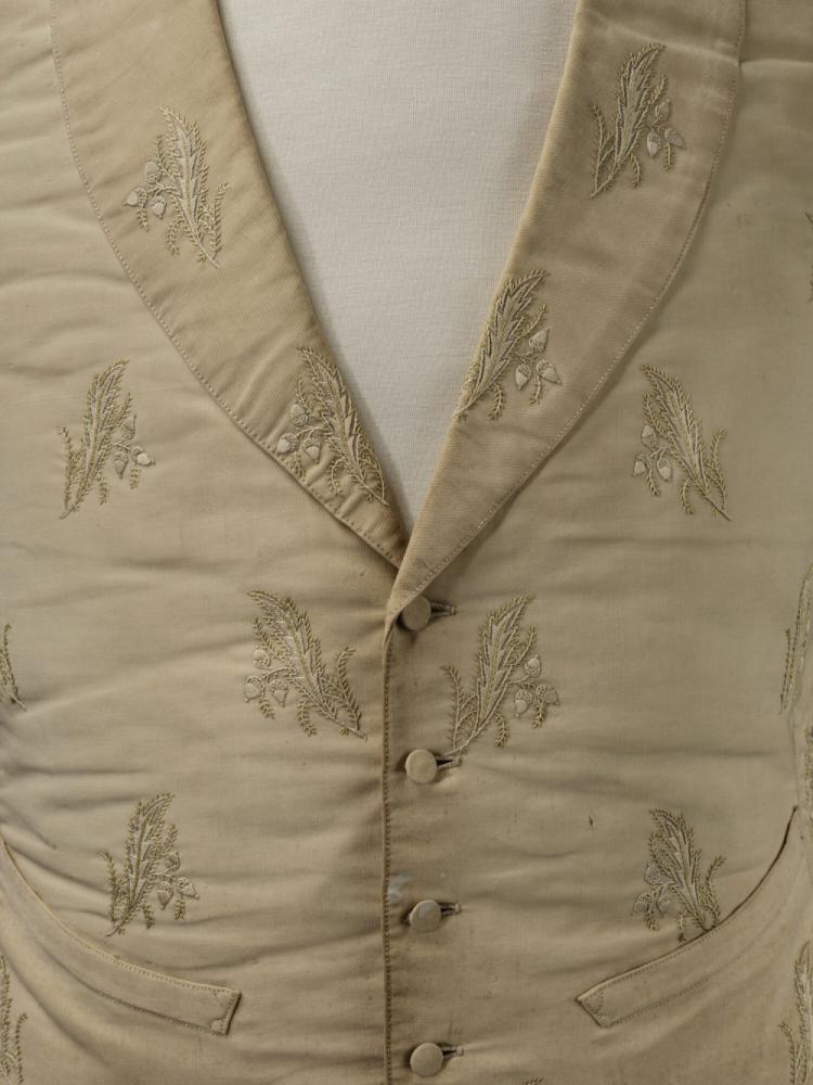 Ecrukleurig gilet