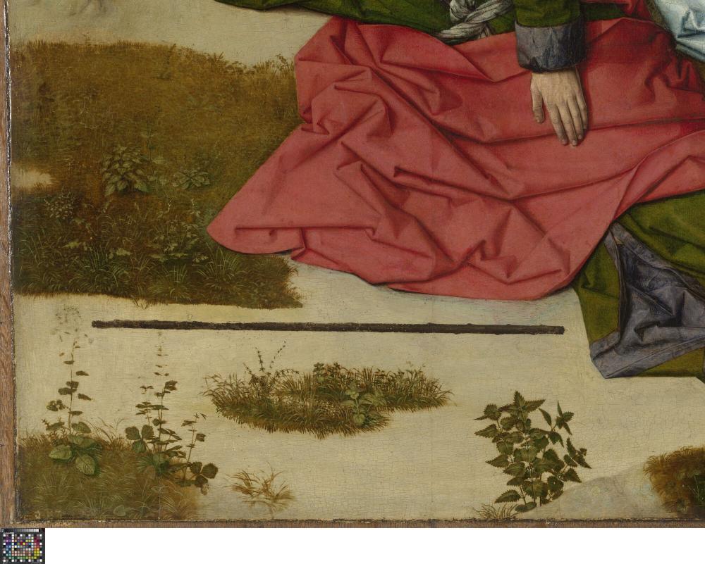 Het Laatste Avondmaal. Detail uit paneel rechtsonder