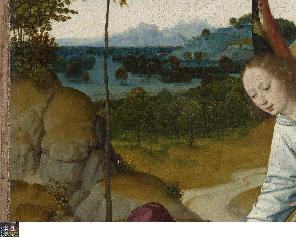 Het Laatste Avondmaal. Detail uit paneel rechtsonder