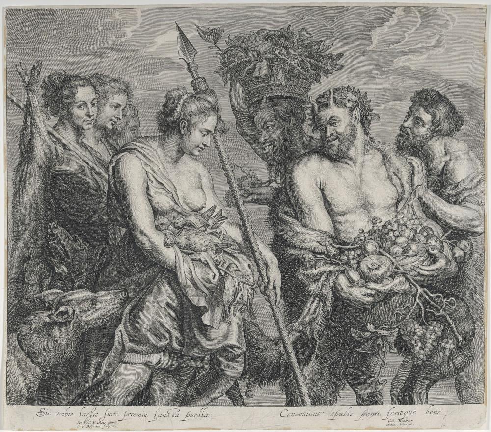 Diana van de jacht terugkeerende